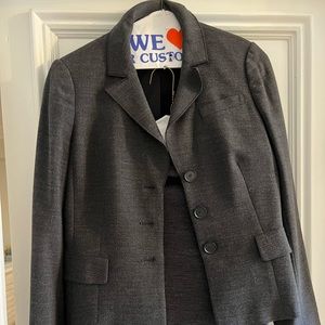 Ann Taylor Grey 2 piece skirt suit